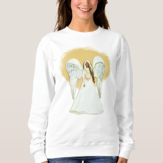 Afro-Amerikaans engel sweatshirt (Voorkant)