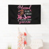 Afro-Amerikaans gezegend tegen borstkanker Spandoek (Insitu)