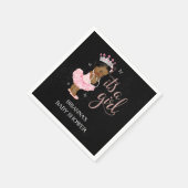 Afro-Amerikaans Het is een Baby shower servet voor (Hoek)