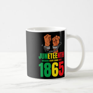 Afro-Amerikaans Junetetiende Break elke keten S Koffiemok