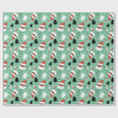 Afro-Amerikaans kerstpapier Cadeaupapier (Vlak)