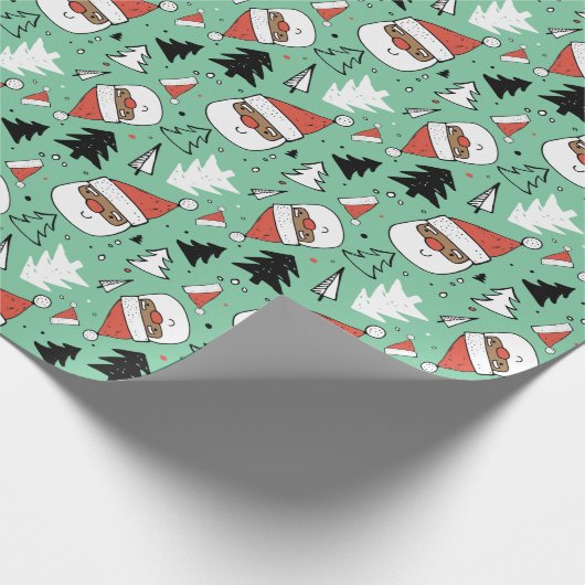 Afro-Amerikaans kerstpapier Cadeaupapier (Hoek)