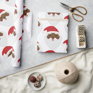 Afro-Amerikaans kerstpapier Cadeaupapier