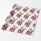 Afro-Amerikaans kerstpapier Cadeaupapier (Uitgerold)