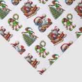 Afro-Amerikaans kerstpapier Tissuepapier (Detail)