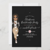 Afro-Amerikaans Kerstscheidagfeest Kaart (Achterkant)