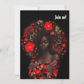 Afro-Amerikaans Kerstscheidagfeest Kaart (Voorkant)