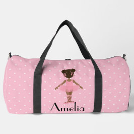 Afro-Amerikaans kind ballerina duffel tas