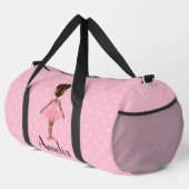 Afro-Amerikaans kind ballerina duffel tas (Rechterhoek)