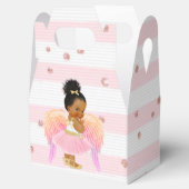 Afro-Amerikaans meisje Ballerina Shower/Birthday Bedankdoosjes (Geopend)