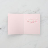 Afro-Amerikaans meisje Schattige puppy Valentijnsd Kaart (Binnen)