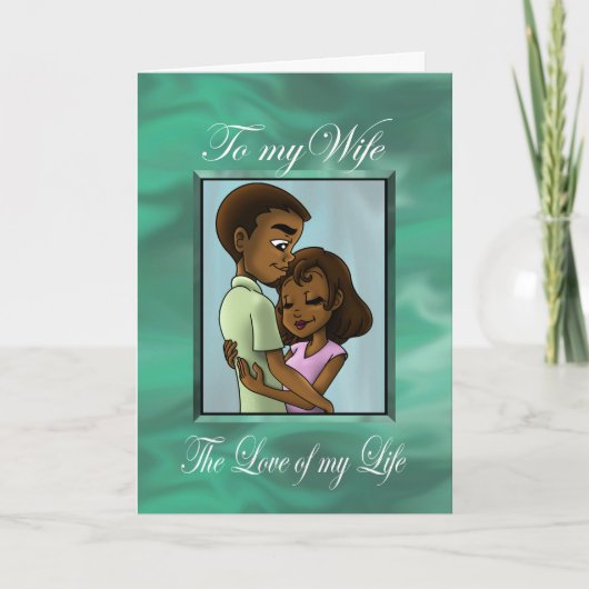 Afro-Amerikaans paar Kaart (Voorkant)