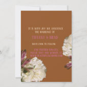 Afro-Amerikaans paar Terracotta Save-the-date Save The Date (Achterkant)