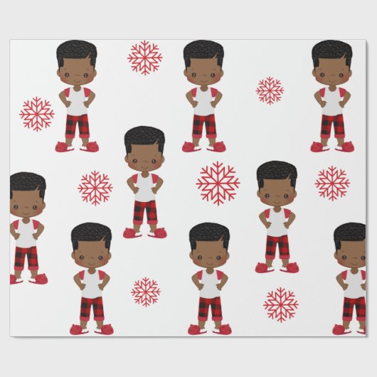 Afro-Amerikaans peuterpapier Cadeaupapier (Vlak)