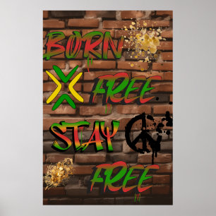 Afro-Amerikaans Poster voor Vrijheid en Gelijkheid