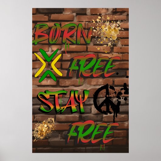 Afro-Amerikaans Poster voor Vrijheid en Gelijkheid (Voorkant)