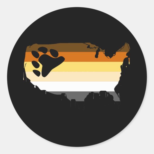 Afro-Amerikaans Ronde Sticker (Voorkant)