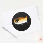 Afro-Amerikaans Ronde Sticker (Envelop)