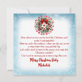 Afro-Amerikaans stel Kerstmis Misteletoe Kus Feestdagenkaart (Achterkant)