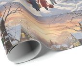 Afro-Amerikaans thema kerst inpakpapier (Rol Hoek)