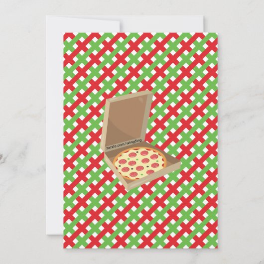 Afro-Amerikaans Verjaardagsmeisje Pizza Feestje Kaart (Achterkant)