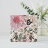 Afro-Amerikaans Victoriaans plat Wenskaart (Staand voorkant)