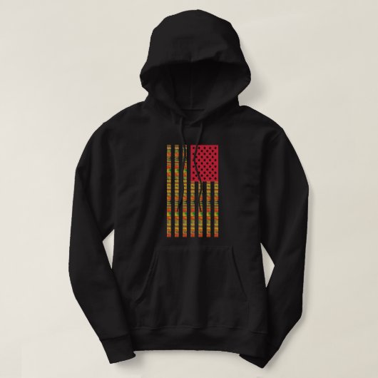 Afro-Amerikaans Vlag T-shirt (Design voorkant)