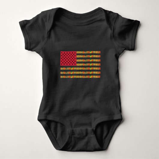 Afro-Amerikaans Vlag T-shirt (Voorkant)