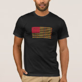 Afro-Amerikaans Vlag T-shirt (Voorkant)