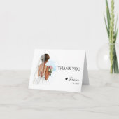 Afro-Amerikaans Vrijgezellenfeest Hart Bedankkaart (Voorkant)