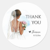 Afro-Amerikaans Vrijgezellenfeest Hart Ronde Sticker (Voorkant)