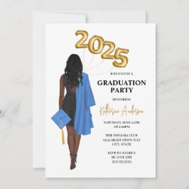 Afro-Amerikaans Vrouw 2025 Afstuderen Kaart