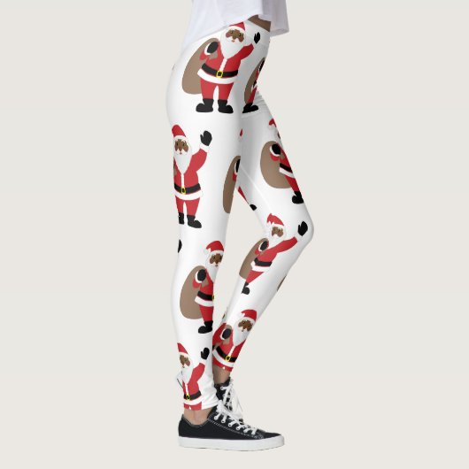 Afro-Amerikaans Zwart Sinterklaas Leggings (Rechts)