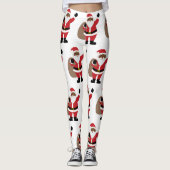 Afro-Amerikaans Zwart Sinterklaas Leggings (Voorkant)