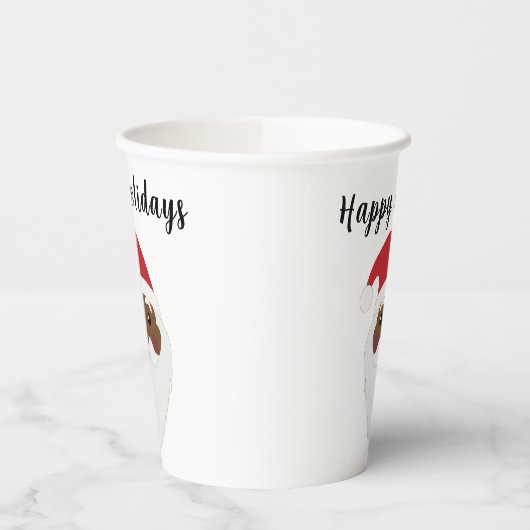 Afro-Amerikaans Zwart Sinterklaas Papier Cups Papieren Bekers (Links)