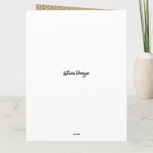 Afro-Amerikaanse 1st Lady Jubileum Kaart (Achterkant)