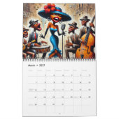 Afro-Amerikaanse 2025 Muur Kalender Voel de Muziek (Mar 2027)