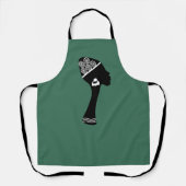 Afro-Amerikaanse abstracte vrouw profiel Schort (Voorkant)