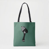 Afro-Amerikaanse abstracte vrouw profiel Tote Bag (Voorkant)