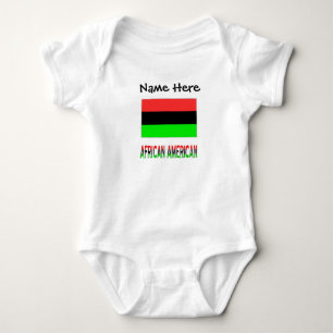 Afro-Amerikaanse Afrikaanse Diaspora Vlag Personal Romper