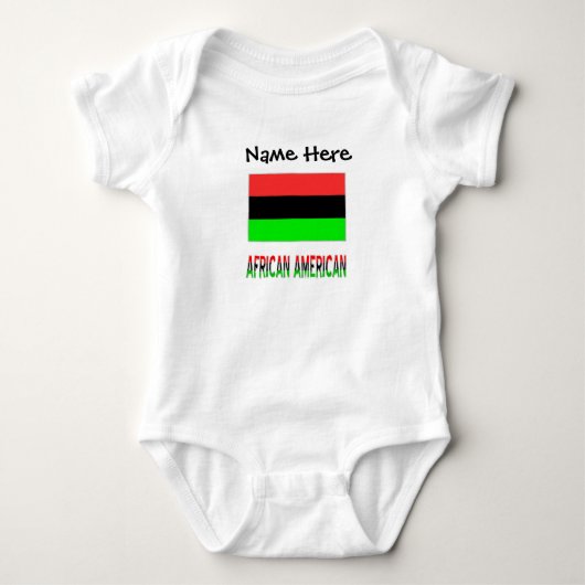 Afro-Amerikaanse Afrikaanse Diaspora Vlag Personal Romper (Voorkant)