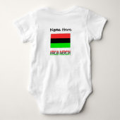 Afro-Amerikaanse Afrikaanse Diaspora Vlag Personal Romper (Achterkant)