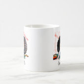 Afro Amerikaanse Afro Soul Zanger met aangepaste n Koffiemok (Center)