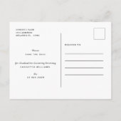 Afro-Amerikaanse Afstuderen Save the Date Aankondigingskaart (Achterkant)