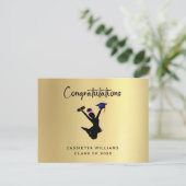 Afro-Amerikaanse Afstuderen Save the Date Aankondigingskaart (Staand voorkant)