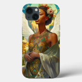 Afro-Amerikaanse Angel Goddess Fantasy Art Case-Mate iPhone Case (Achterkant)