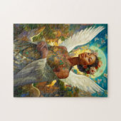 Afro-Amerikaanse Angel Goddess Fantasy Art Legpuzzel (Horizontaal)