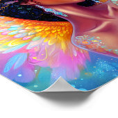 Afro-Amerikaanse Angel Lady Fantasy Kunst Poster (Hoek)