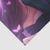 Afro-Amerikaanse anime zwart meisje Tissuepapier (Detail)