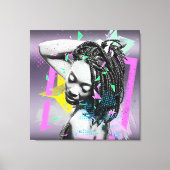 Afro-Amerikaanse Art Deco Canvas Afdruk (Voorkant)
